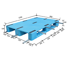 1280川字平板塑料托盘