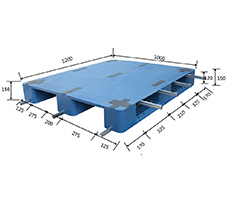 1210川字平板塑料托盘